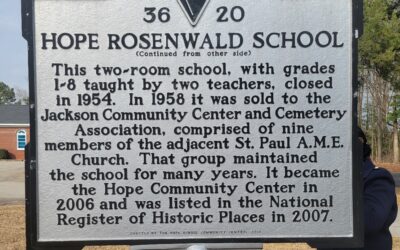 Team Site Visit to The Hope Rosenwald School